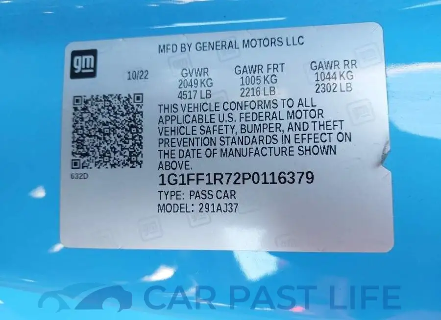 1G1FF1R72P0116379# 9