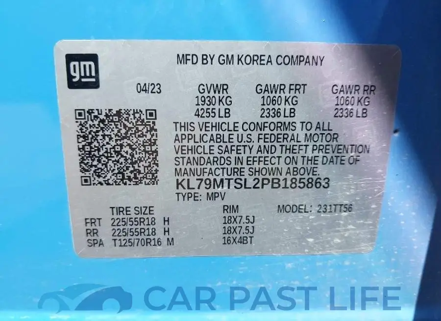 KL79MTSL2PB185863# 9