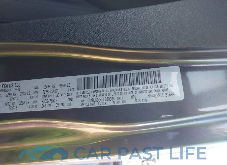 1C4BJWDG4JL908984# 9