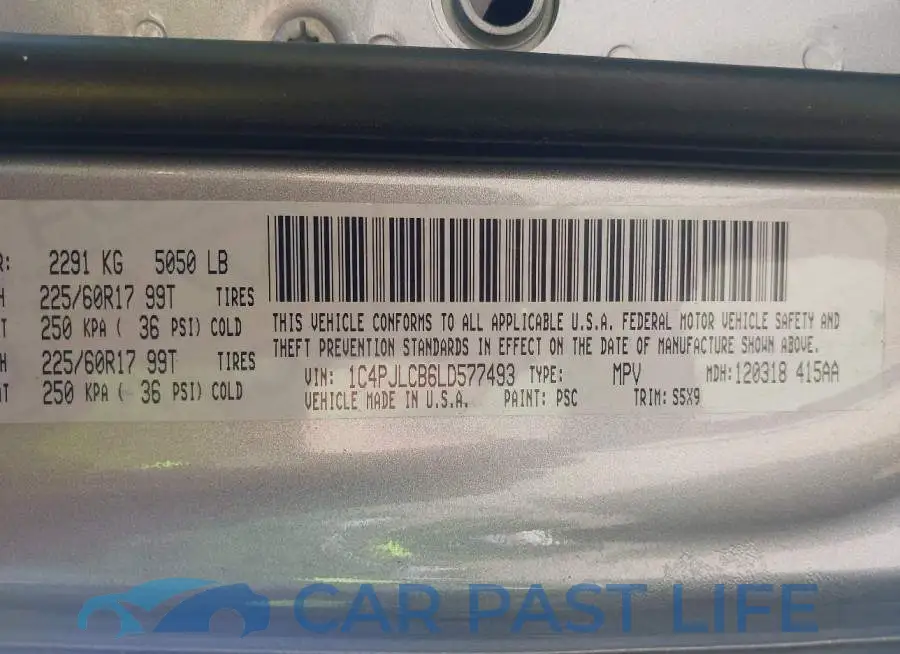 1C4PJLCB6LD577493# 9