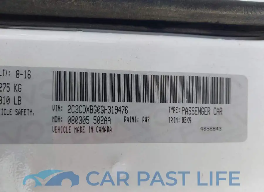 2C3CDXBG0GH319476# 9