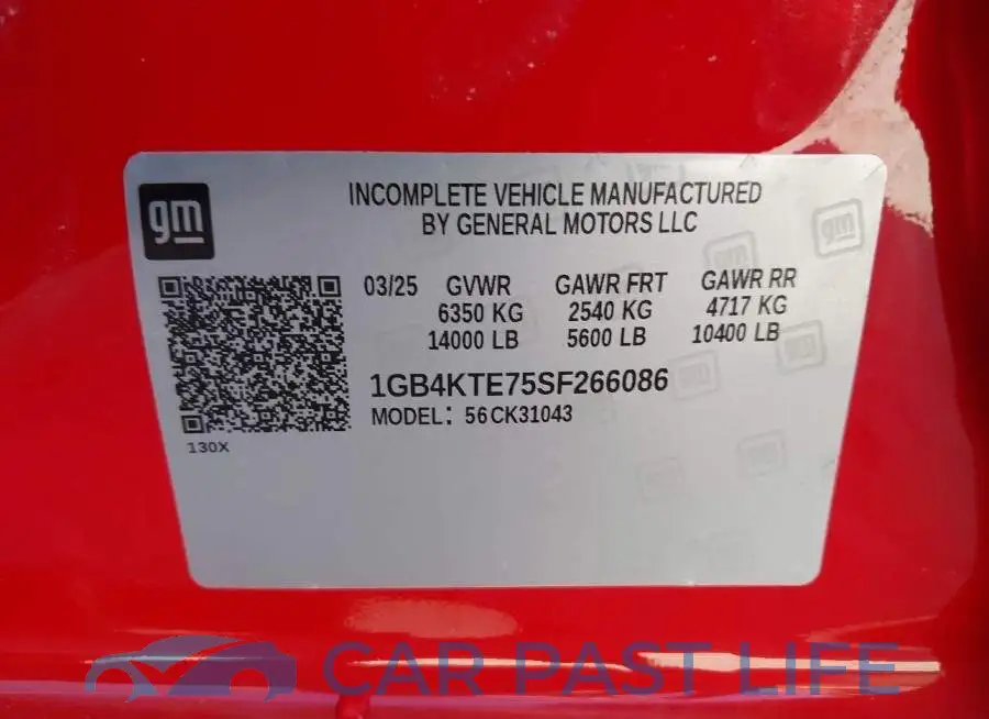 1GB4KTE75SF266086# 8