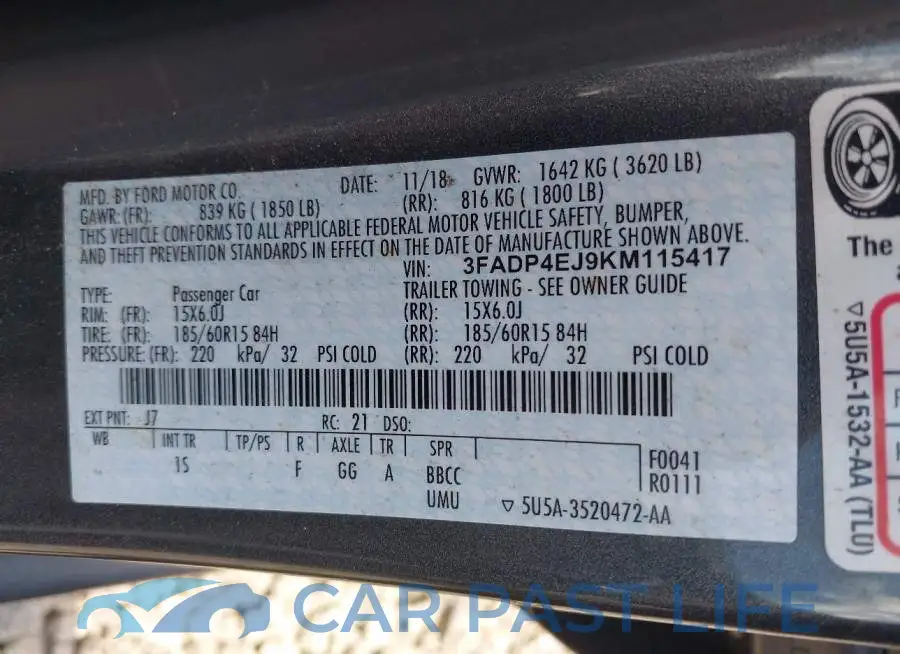 3FADP4EJ9KM115417# 9