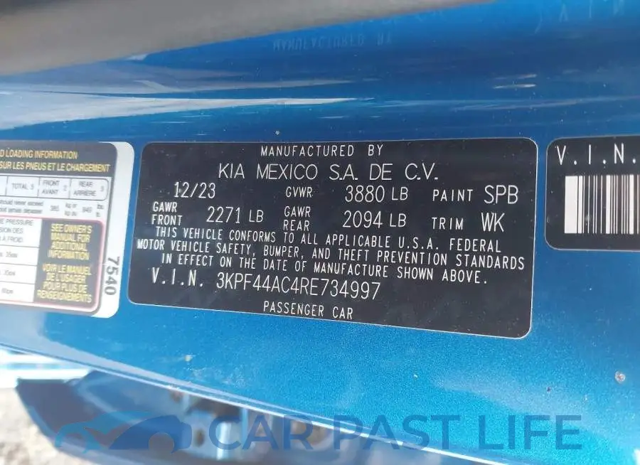 3KPF44AC4RE734997# 9