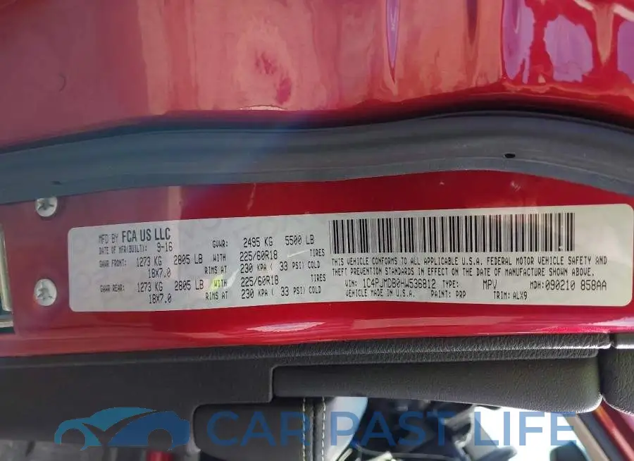 1C4PJMDB0HW536812# 9