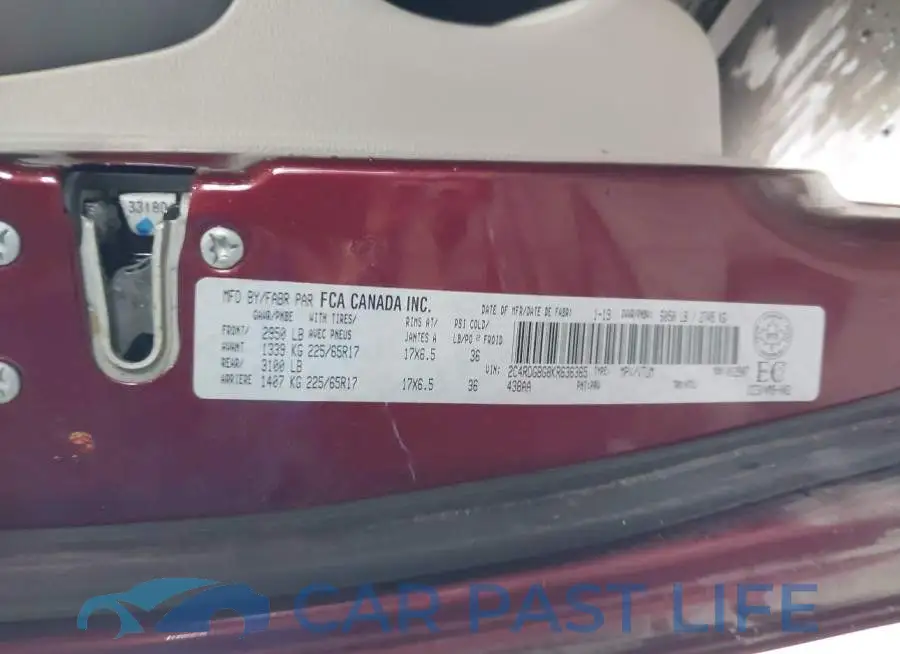 2C4RDGBG8KR636365# 9