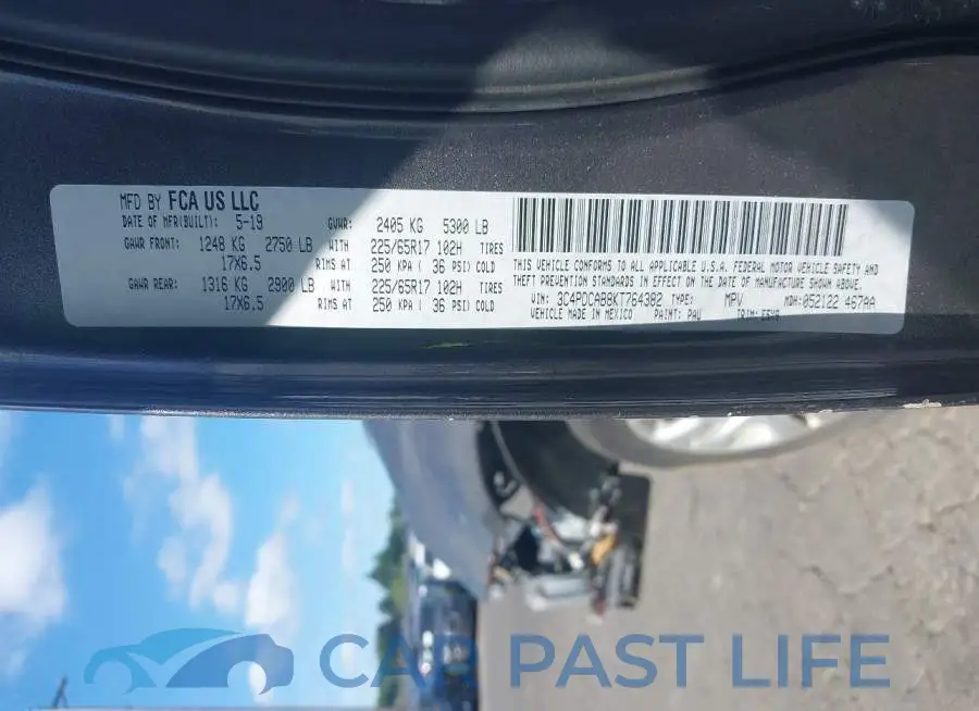 3C4PDCAB8KT764382# 9