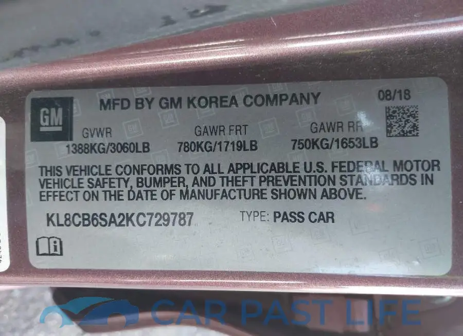 KL8CB6SA2KC729787# 9