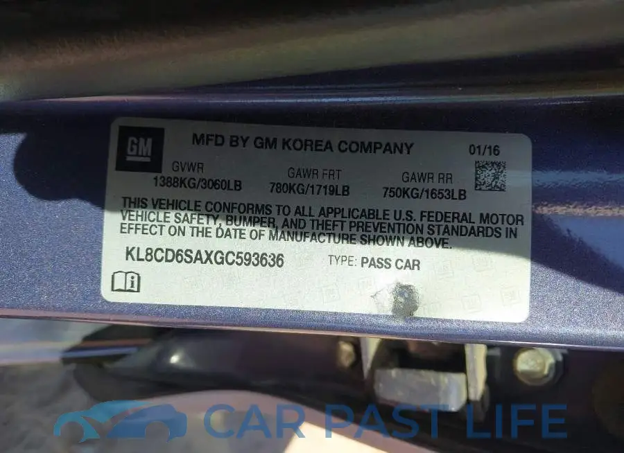 KL8CD6SAXGC593636# 9