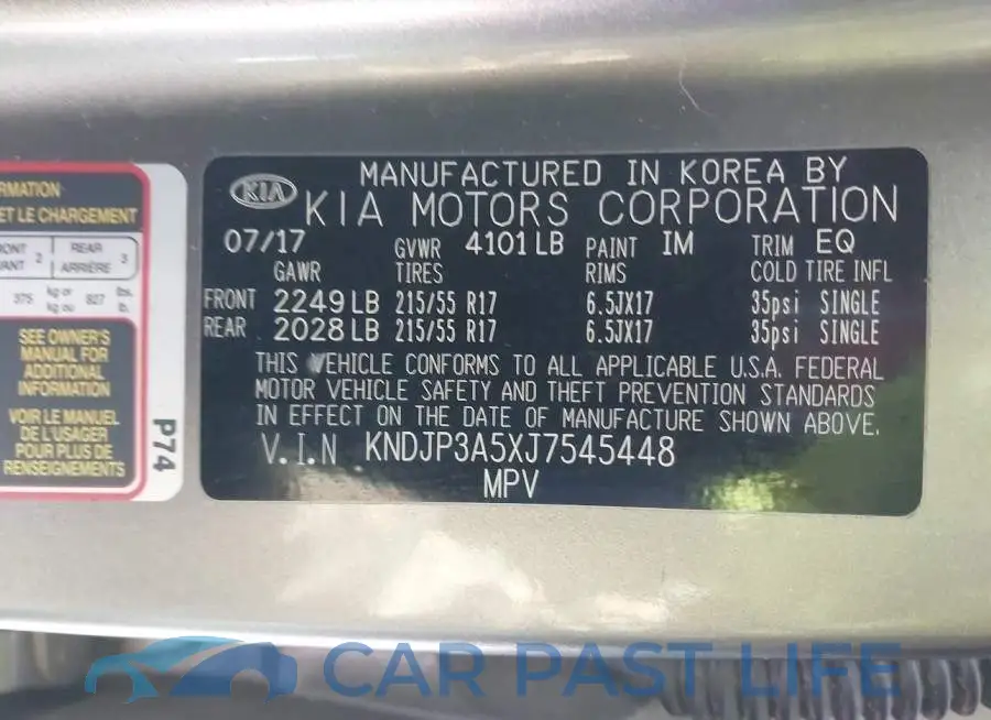 KNDJP3A5XJ7545448# 9