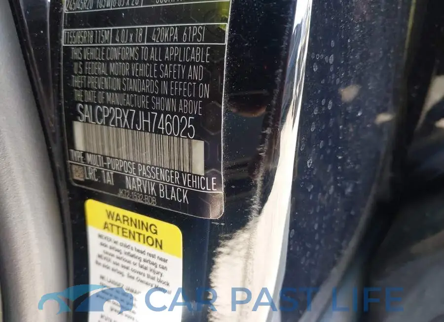SALCP2RX7JH746025# 9