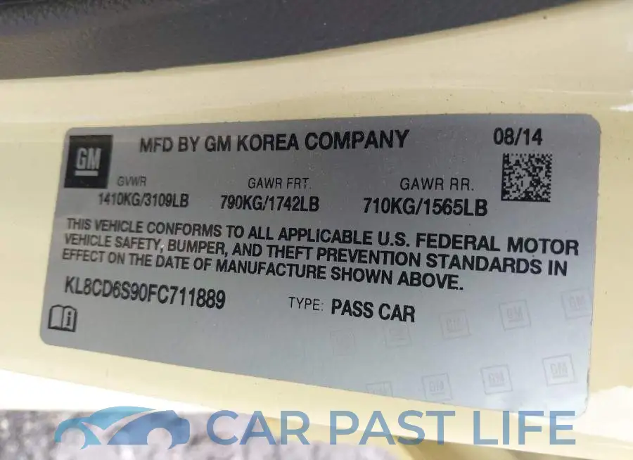 KL8CD6S90FC711889# 9