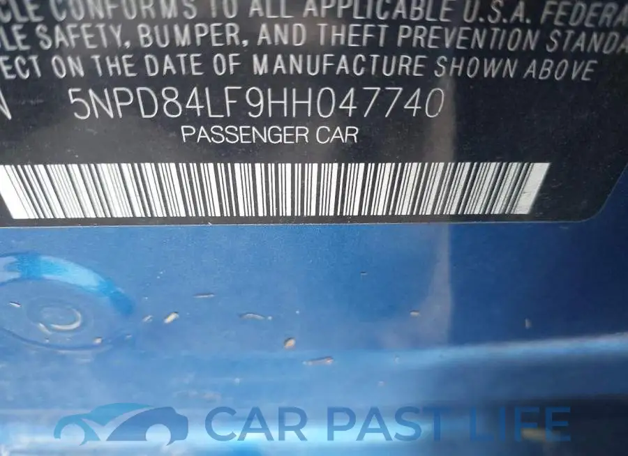 5NPD84LF9HH047740# 9