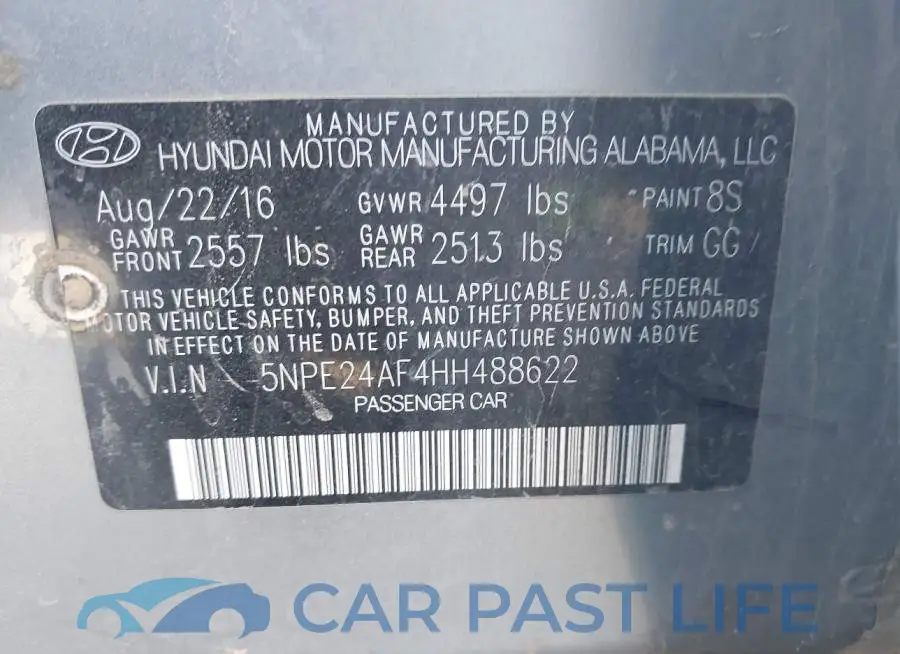 5NPE24AF4HH488622# 9