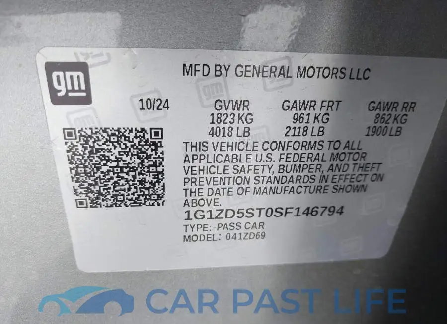 1G1ZD5ST0SF146794# 9