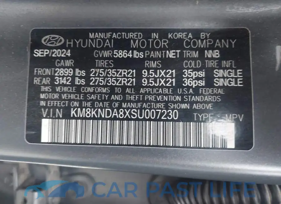 KM8KNDA8XSU007230# 9