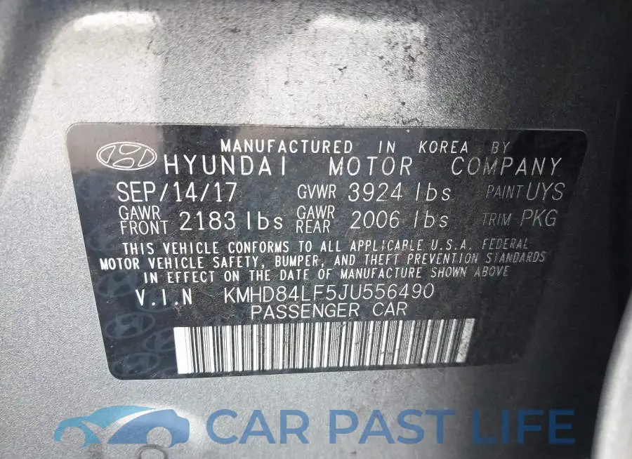 KMHD84LF5JU556490# 9