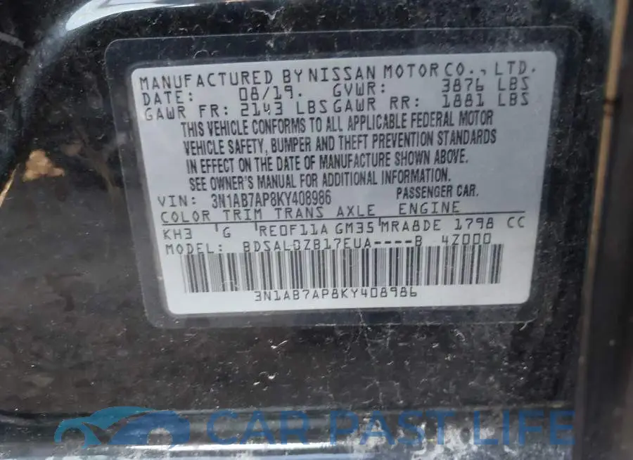 3N1AB7AP8KY408986# 9