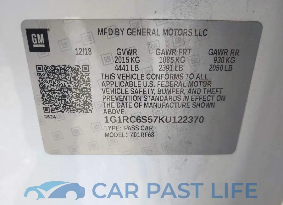 1G1RC6S57KU122370# 9
