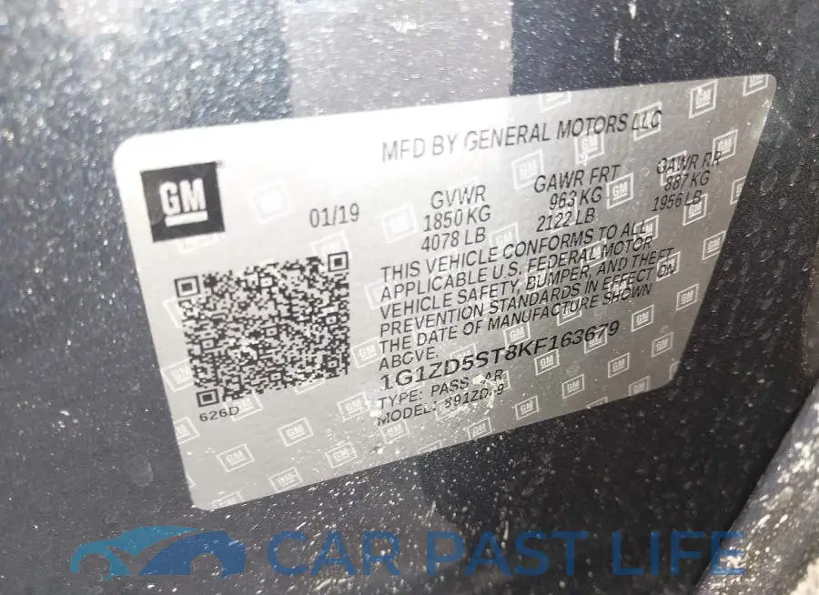 1G1ZD5ST8KF163679# 9