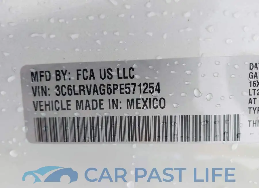 3C6LRVAG6PE571254# 9