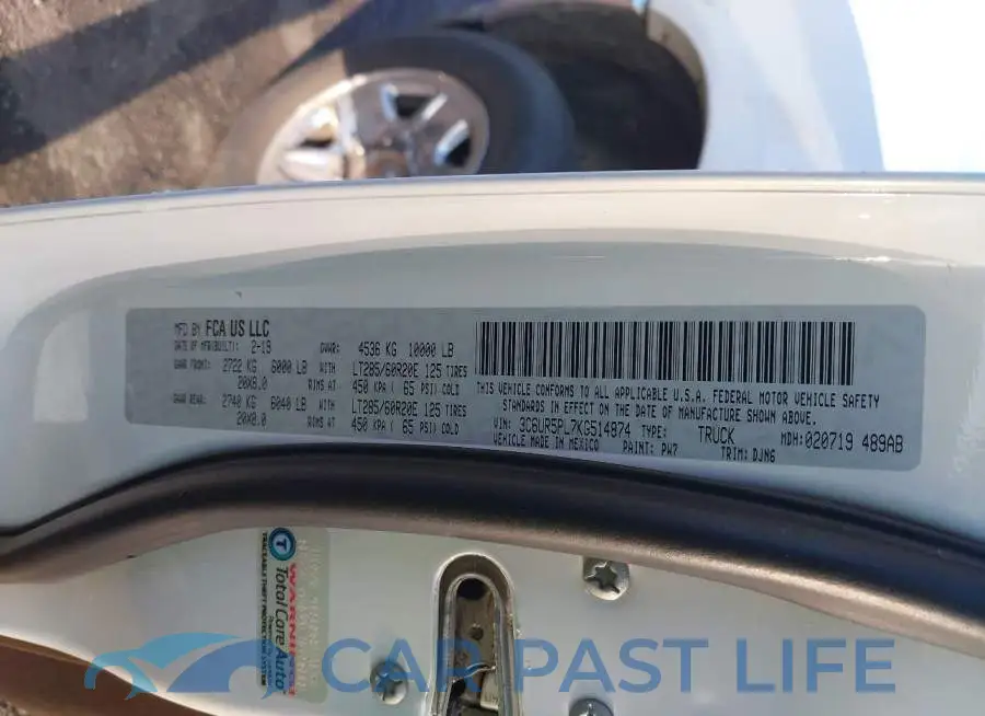 3C6UR5PL7KG514874# 9