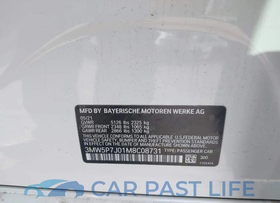 3MW5P7J01M8C08731# 9