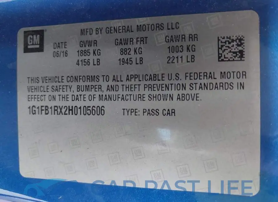 1G1FB1RX2H0105606# 9