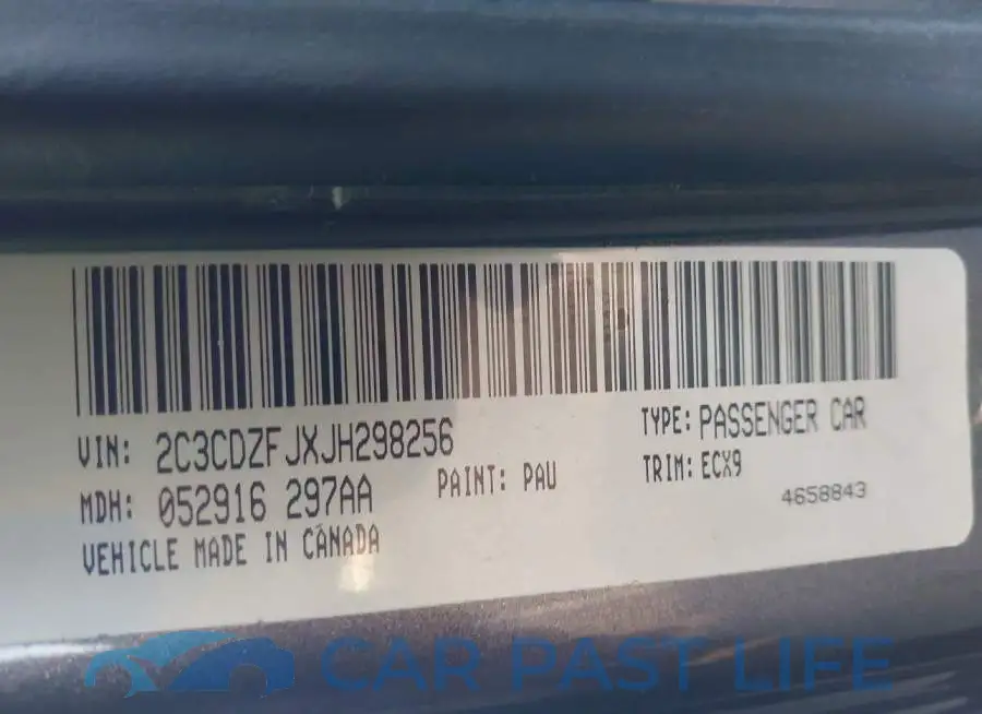 2C3CDZFJXJH298256# 9