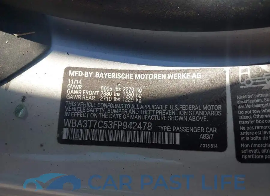 WBA3T7C53FP942478# 9