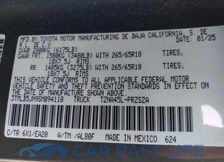 3TMLB5JN9SM094118# 9