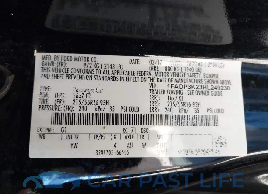 1FADP3K23HL249230# 9