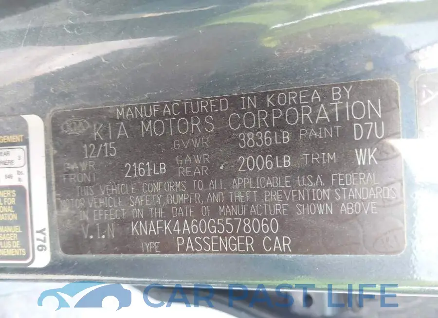 KNAFK4A60G5578060# 9