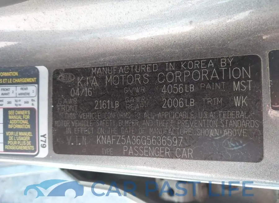 KNAFZ5A36G5636597# 9