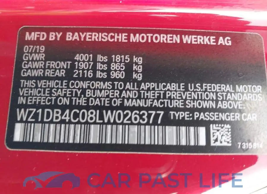 WZ1DB4C08LW026377# 9