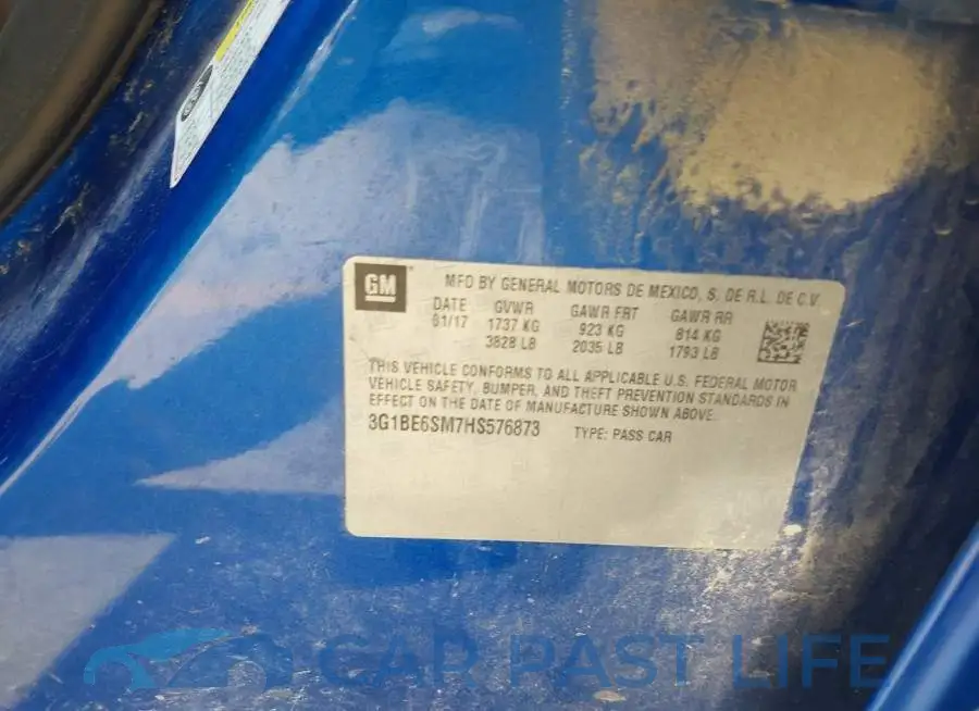 3G1BE6SM7HS576873# 9