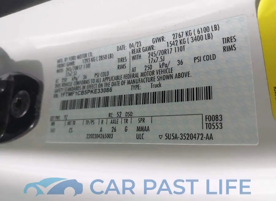 1FTMF1CB5PKE33086# 9