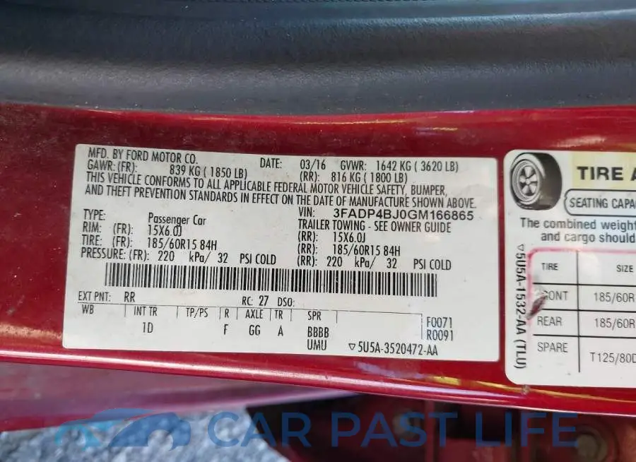 3FADP4BJ0GM166865# 9