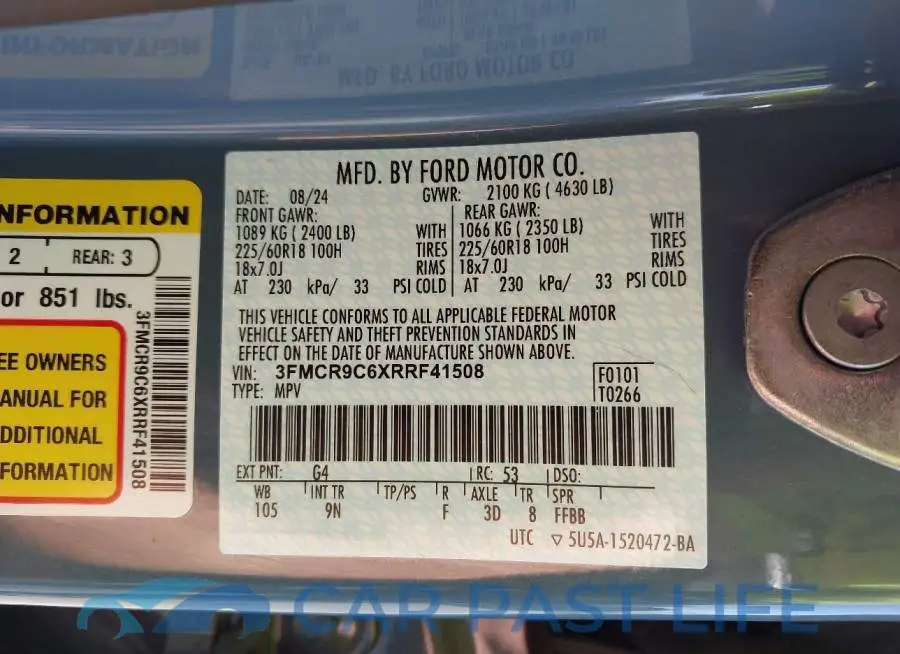 3FMCR9C6XRRF41508# 9
