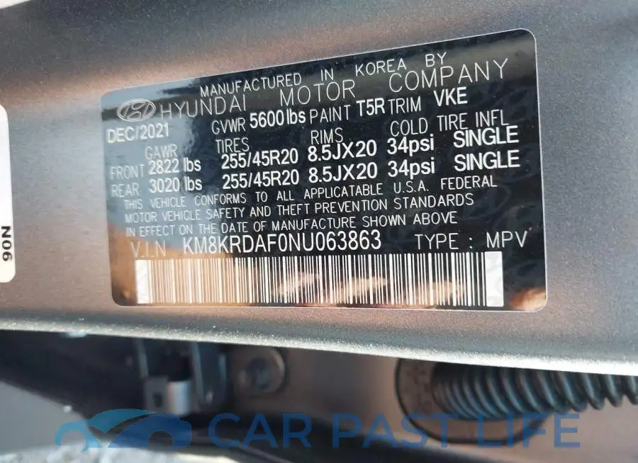 KM8KRDAF0NU063863# 9