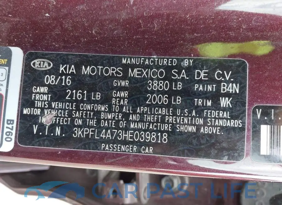 3KPFL4A73HE039818# 9