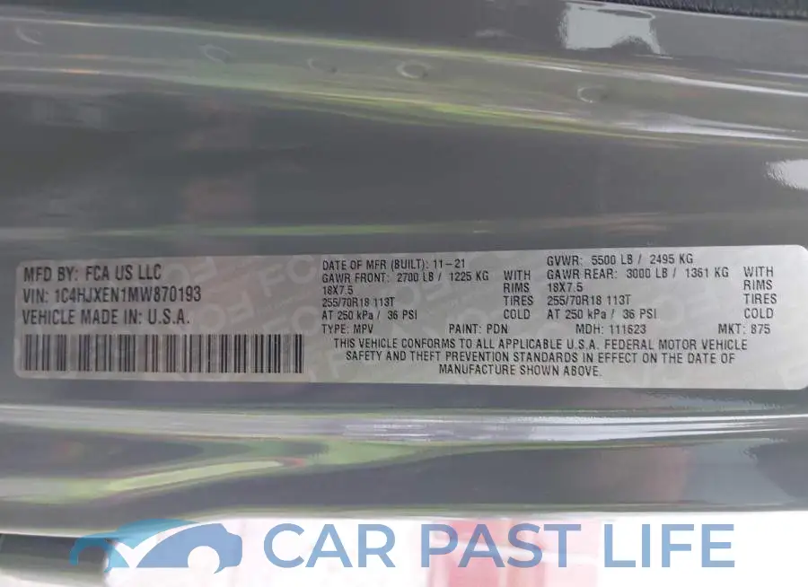 1C4HJXEN1MW870193# 9