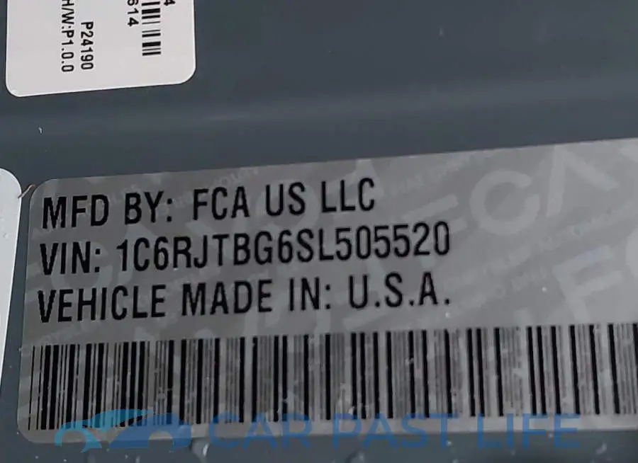 1C6RJTBG6SL505520# 9