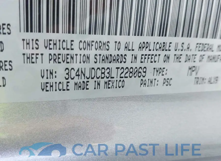 3C4NJDCB3LT228069# 9