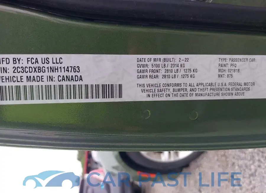 2C3CDXBG1NH114763# 9