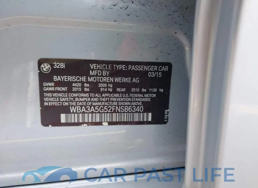 WBA3A5G52FNS86340# 9