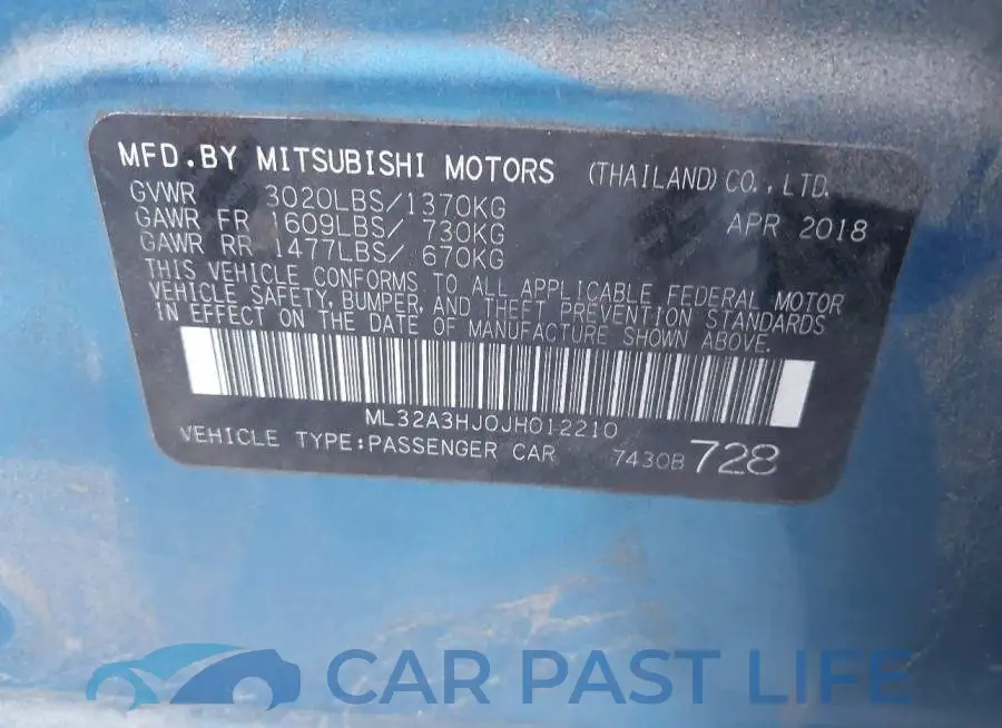 ML32A3HJ0JH012210# 9