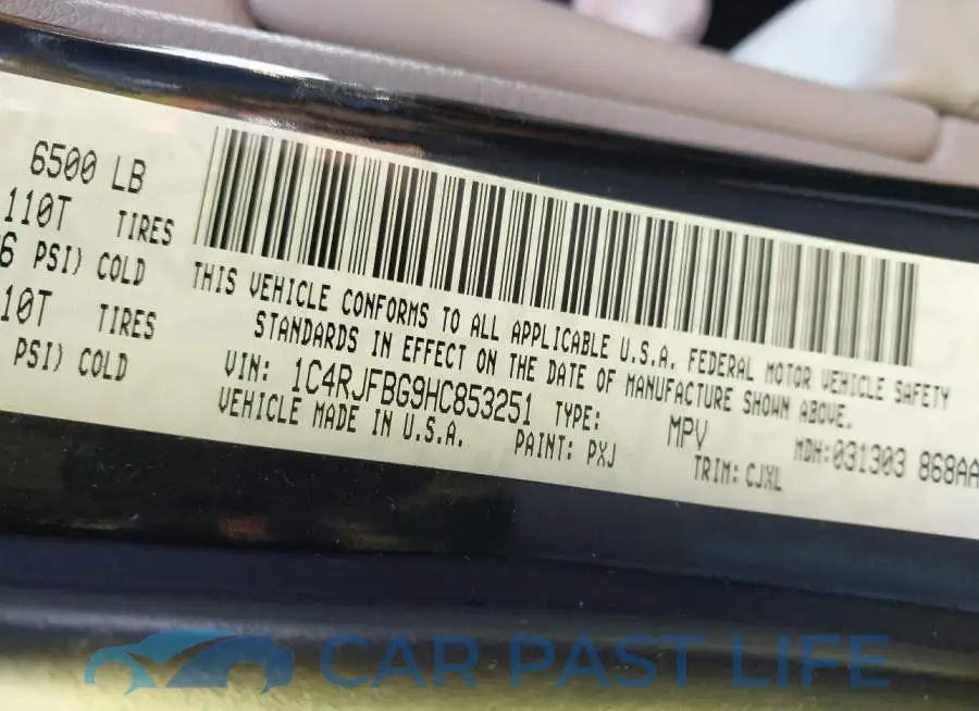 1C4RJFBG9HC853251# 9
