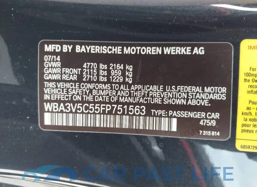 WBA3V5C55FP751563# 9