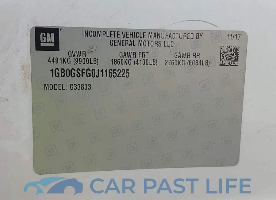 1GB0GSFG8J1165225# 8